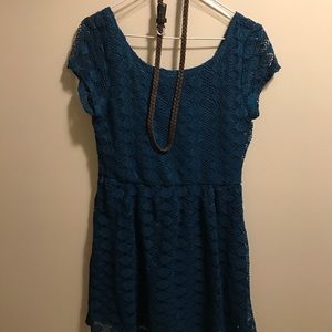 Love Reign teal lace summer dress